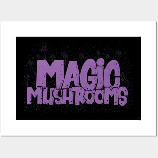 Magic Mushrooms - Psilocybin - Psychedelic Art Posters and Art